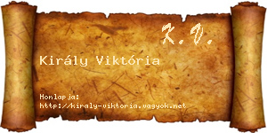 Király Viktória névjegykártya