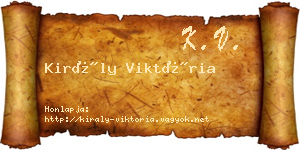 Király Viktória névjegykártya