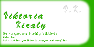 viktoria kiraly business card