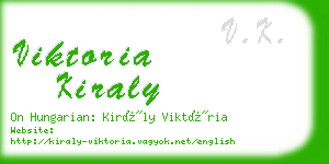 viktoria kiraly business card